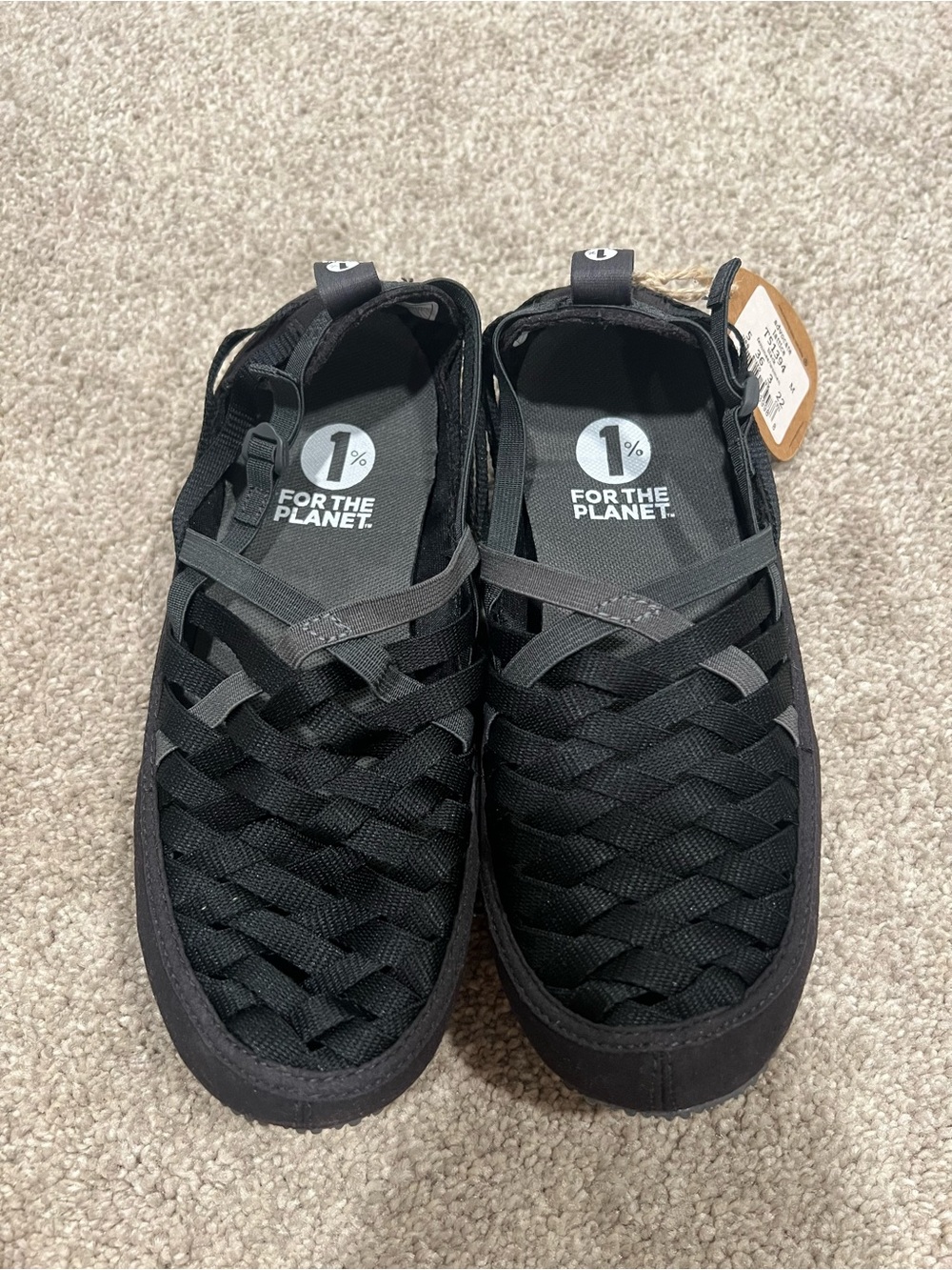 Patagonia Black and Grey Advocate Lattice Woven Slip On Shoes Size 5 NWT
